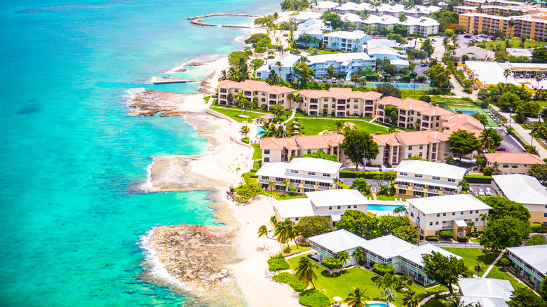 Aerial view of Grand Cayman 