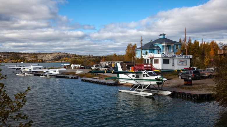 Old Town Float Base in Yellowknife