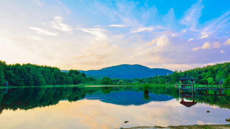 Cashiers lakeside view