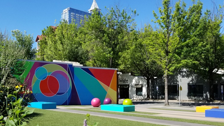 Exhibit outside Marbles kids museum