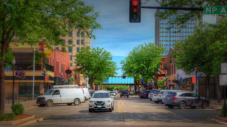 A look down Broadway street, Fargo