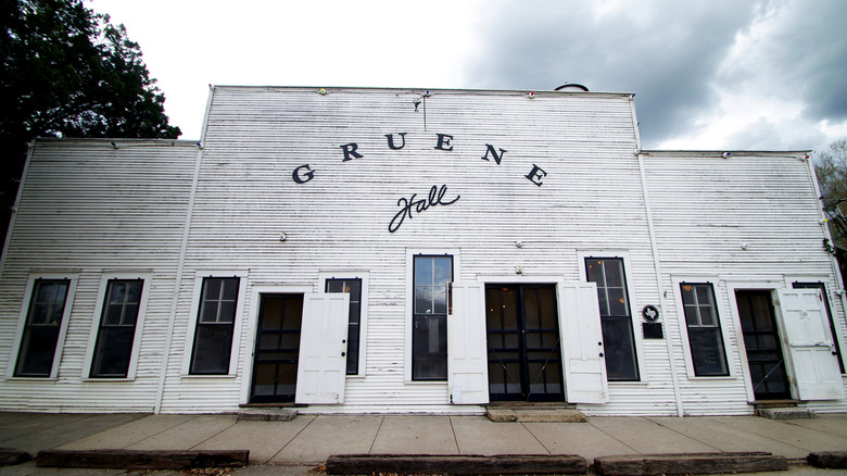 Exterior of Gruene Hall in daylight