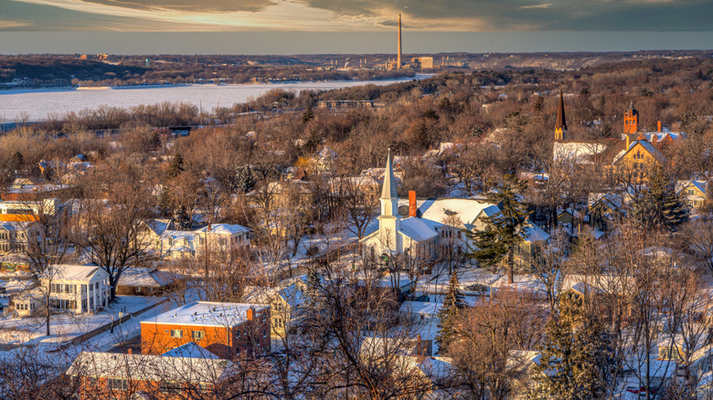 Aerial view of Hudson Wisconsin