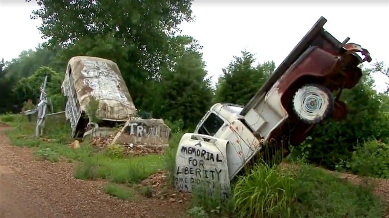 Truckhenge art exhibit