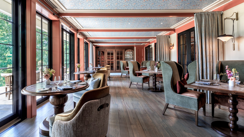 Dining room at Twin Farms