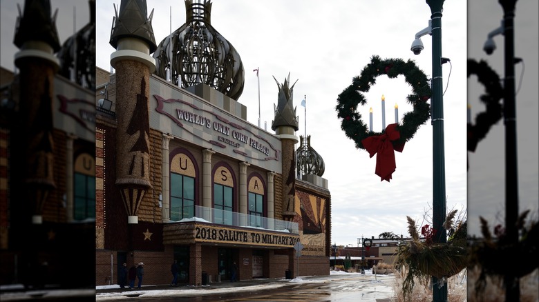 Mitchell, South Dakota, Corn Palace at Christmas time