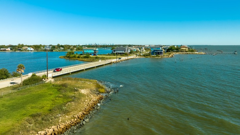 Bay bridge in Seabrook, Texas