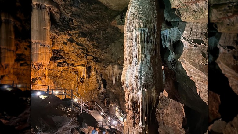 Formations at the Lost World Caverns in West Virginia