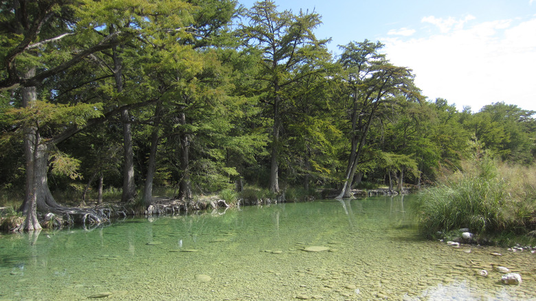 River Frio clear waters Garner State Park