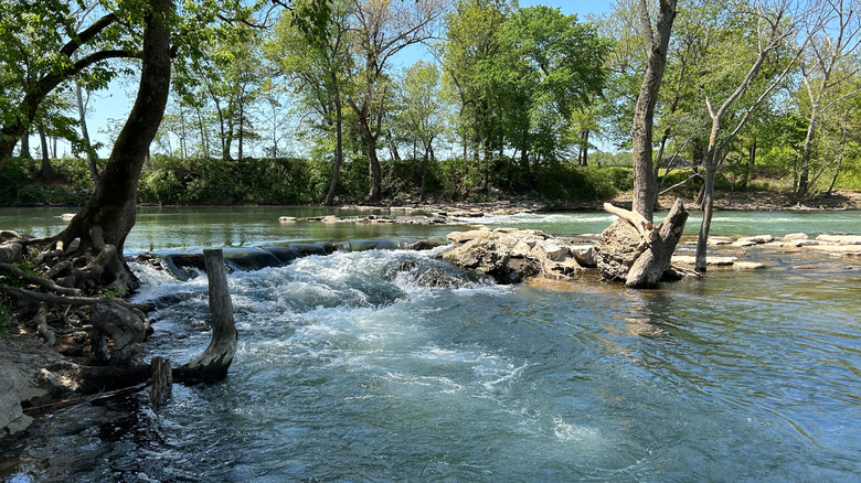 The rapids at Siloam Springs Kayak Park