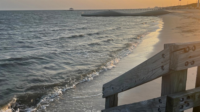 Sunset on a Mississippi beach