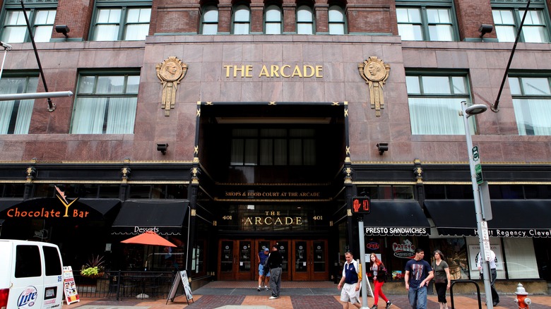 The exterior of The Arcade in Cleveland, Ohio