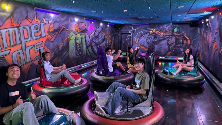 Bumper cars at Camelot Golfland