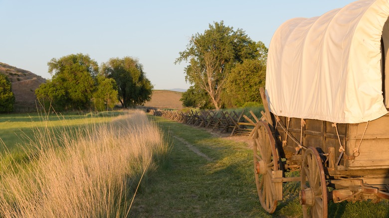 Wagon at Whitman Mission Historic Site