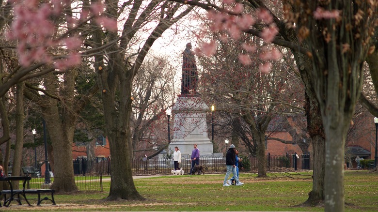 Schiller Park in Spring in Columbus, Ohio