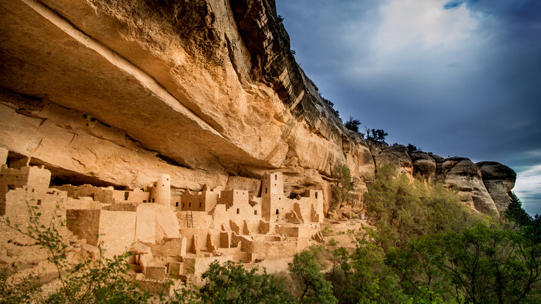 Ancient cliff dwellings at Mesa Verde National Park