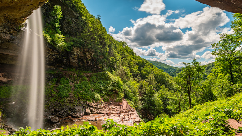 View from underneath Kaaterskill Falls