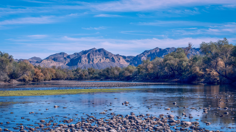 A mountain view from Pebble Beach in Arizona