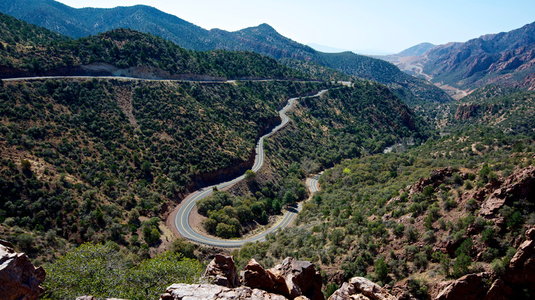 A winding section of the Devil's Highway