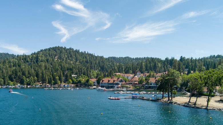 Lake Arrowhead with boats