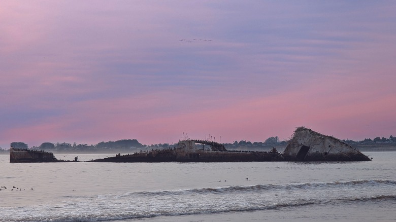 Cement Ship off of Seacliff State Beach in Aptos