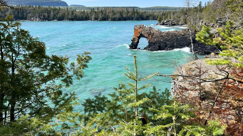 Sea Lion rock formation at Sleeping Giant Provincial Park