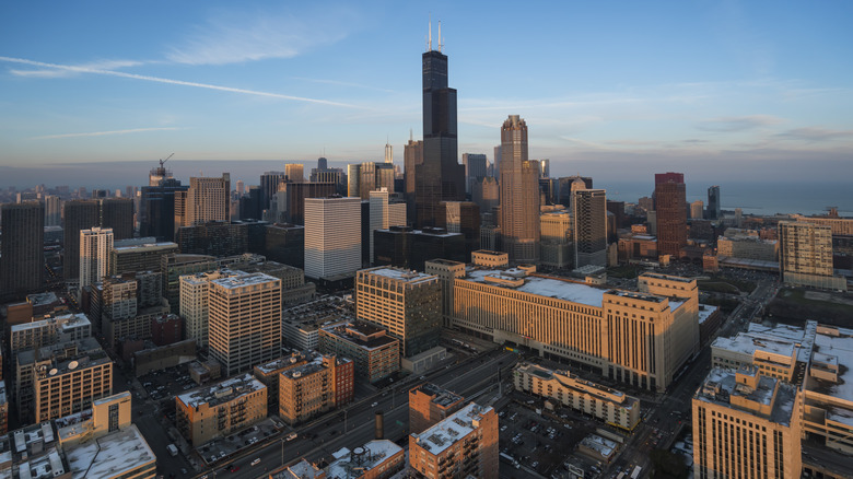 Aerial view of Chicago