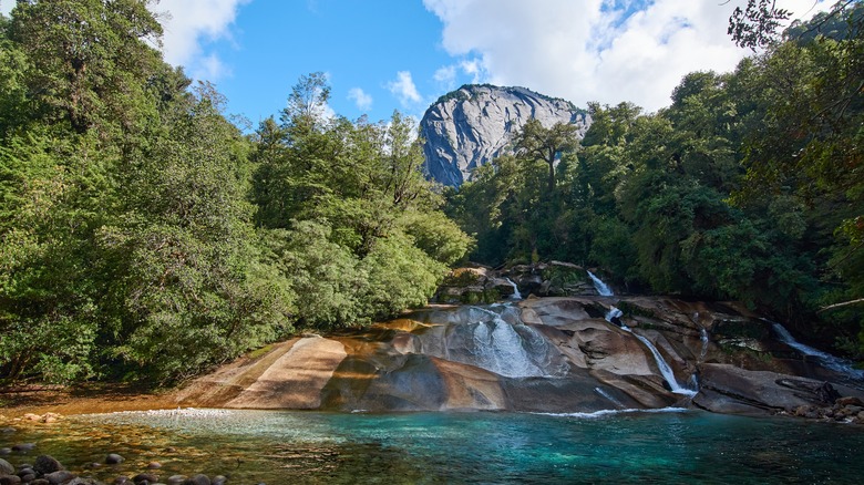 Waterfall in Cochamó Valley