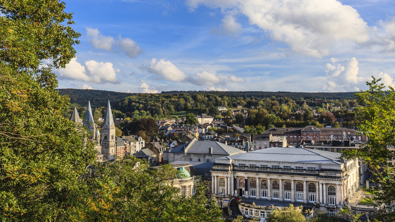 Spa, Belgium, surrounded by forest