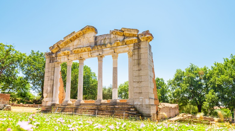 Ruins of ancient Apollonia near Fier, Albania