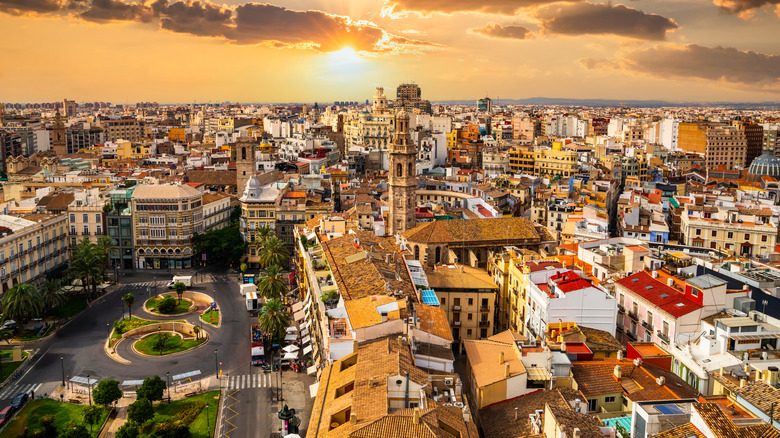 View of Valencia's old town