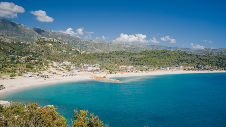 Uncrowded beaches in Durres, Albania