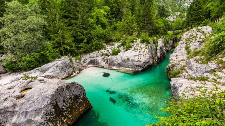 Turquoise Soca River gorge