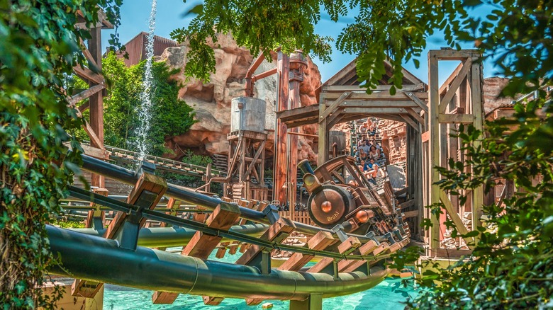 Colorado Adventure, one of the rides at Phantasialand theme park in Brühl, Germany