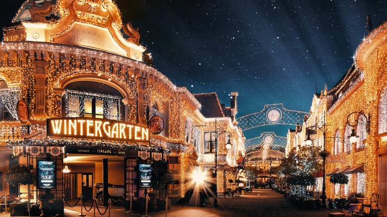 The themed world "Berlin" during Wintertraum at Phantasialand