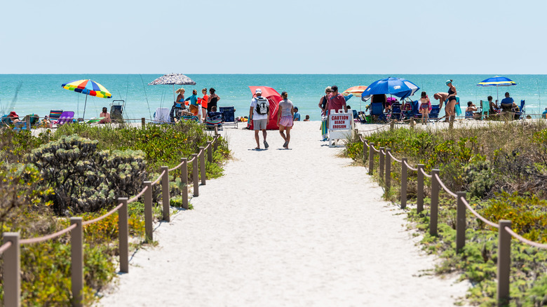 Bowman's Beach entrance Sanibel Island