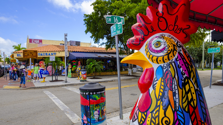 Calle Ocho street in Little Havana