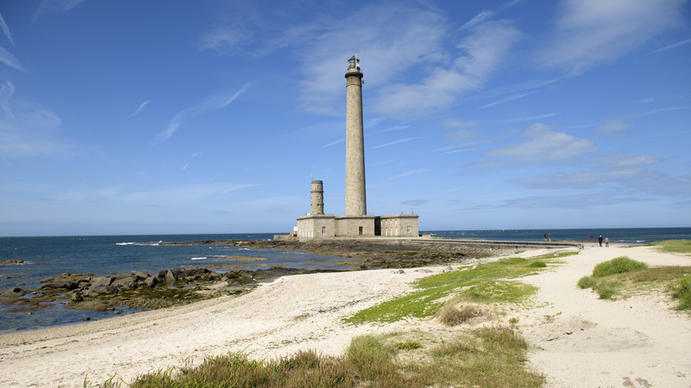 View of the Gatteville lighthouse, the second tallest in France