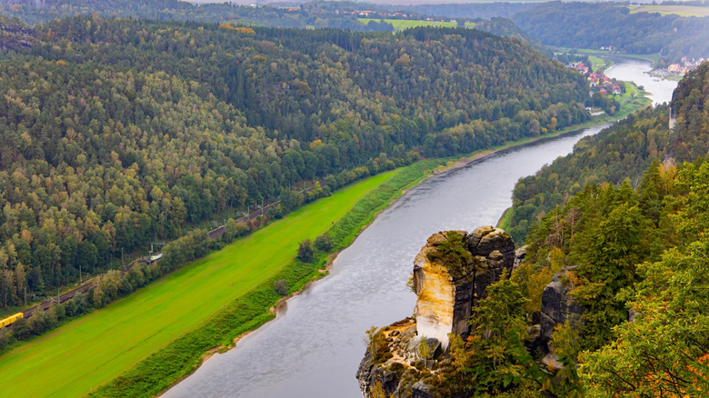 River Elbe through Saxon Switzerland