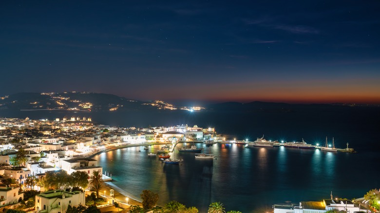 Mykonos at dusk