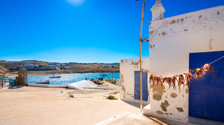 Beach in Greek village