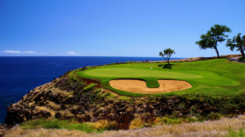 View of Manele Golf Course at the Four Seasons Resort Lanai