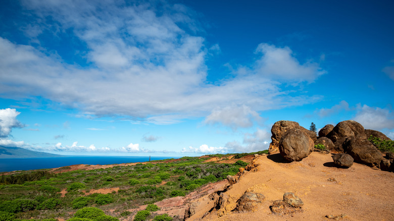 Rock formations at the Garden of the Gods on Lanai