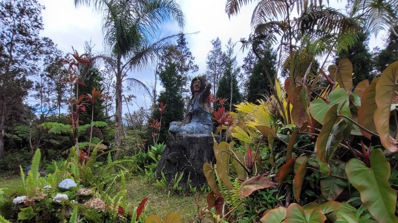 A statue of a woman at Raëlian UFO Peace Park