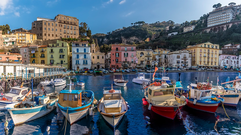 Marina with boats in Italy