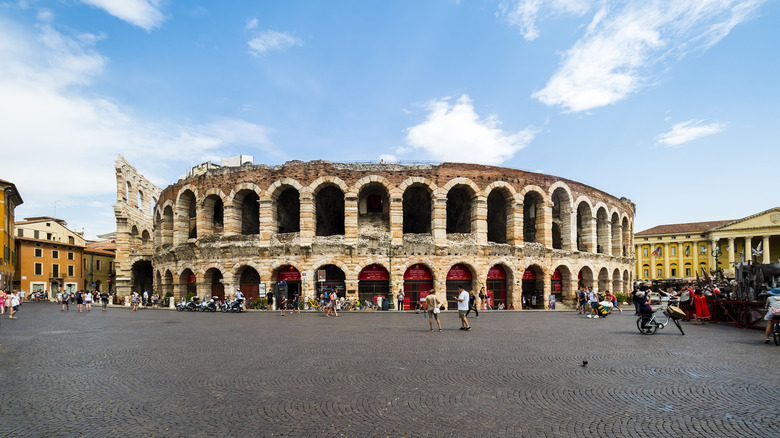 The Arena di Verona's exterior