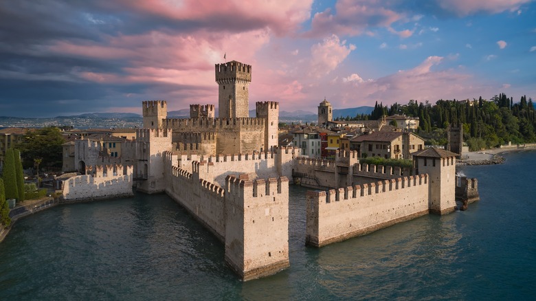 Aerial of Scaligero Castle