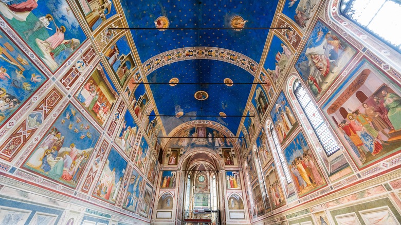 Chapel interior with frescos