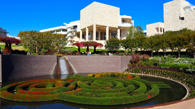 Exterior view of Getty Center and gardens