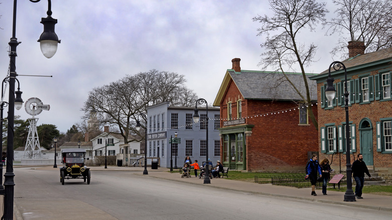 Street with Model T in Greenfield Village